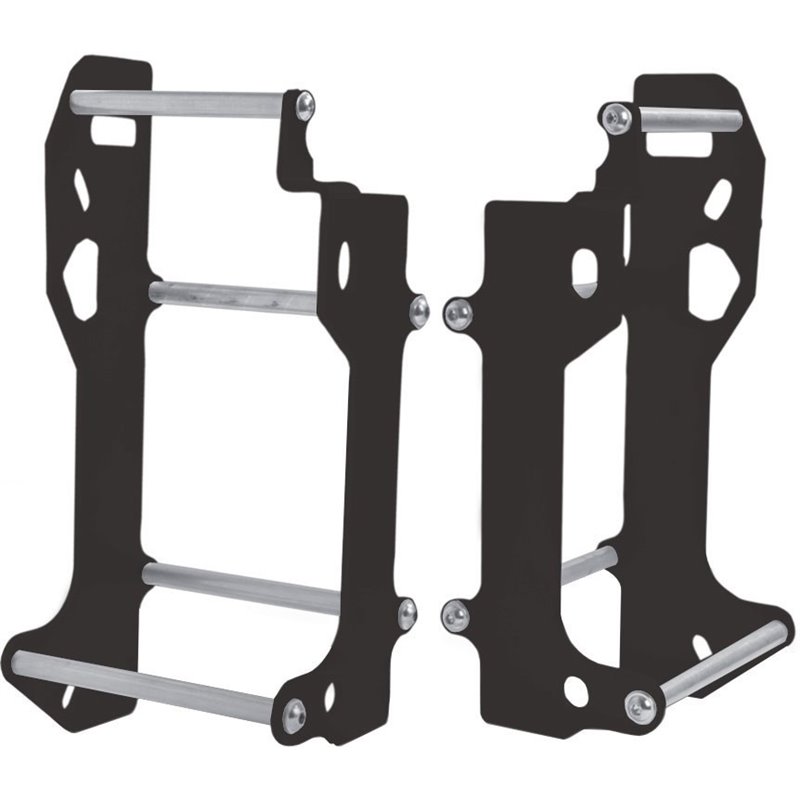 CrossPro, výztuhy chladičů duralové, model LIGHT: KTM SX/SXF/XC '15, EXCF 250 '12-'16, Husqvarna TC/TE/FC '14-'16, černá barva