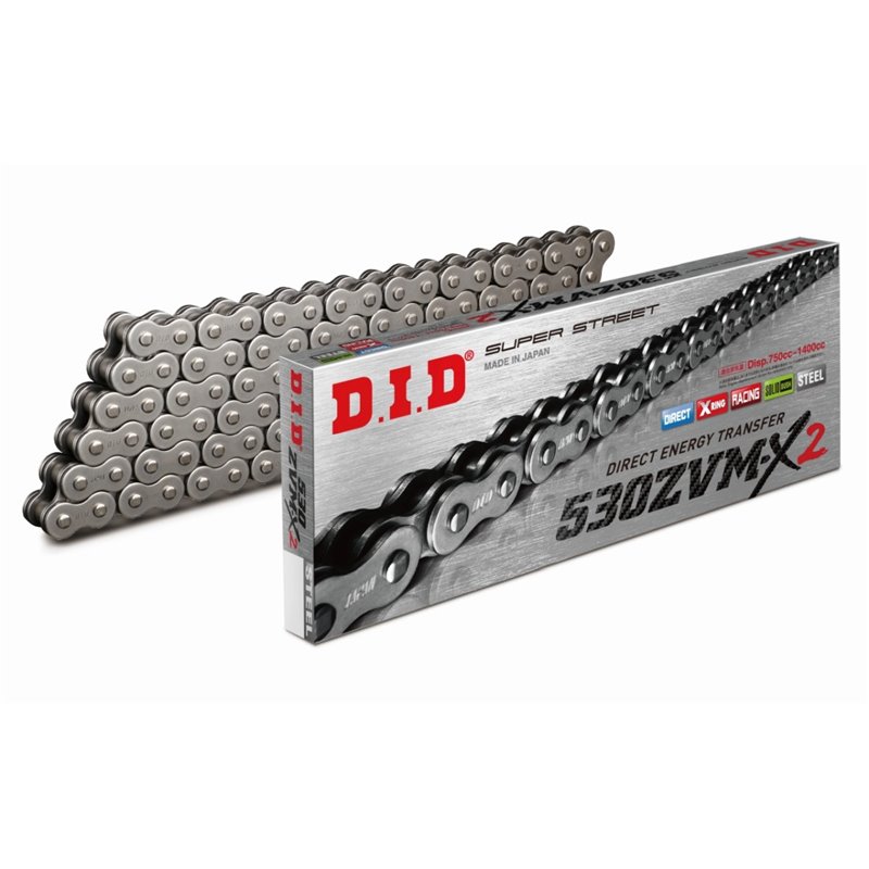 DID 50(530) ZVMX2-108x, řetěz (108 článků) x-ring (rozpojený + nýt. spojka)