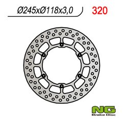 NGx, přední brzdový kotouč, Yamaha YZ/YZF/WRF (245x118x3) (6X6,5mm)