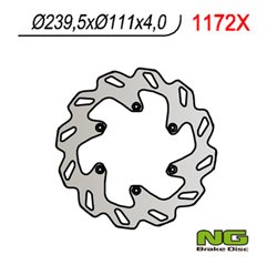 NGx, zadní brzdový kotouč, KTM 690/950/990 '06-'15 (240X111X4) (6X6,5mm)