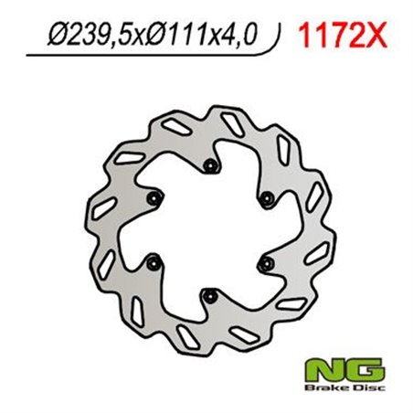 NGx, zadní brzdový kotouč, KTM 690/950/990 '06-'15 (240X111X4) (6X6,5mm)