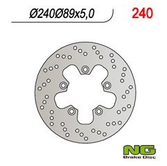 NGx, zadní brzdový kotouč, Suzuki GSF/GSR/SV/RF (240x89x5) (5x10,5mm)
