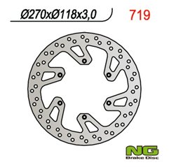 Team, přední brzdový kotouč, Suzuki DRZ 400 E/S 00-09, RM 125/250 96-08, Yamaha YZ/YZF/WR (270X118X3,0mm) (6X6,5mm)
