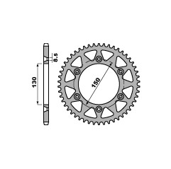 PBR ZĘBATKA TYLNA 270 45 C45 YAMAHA YZ/YZF 99-17 (ŁAŃC. 520) (JTR251.45)