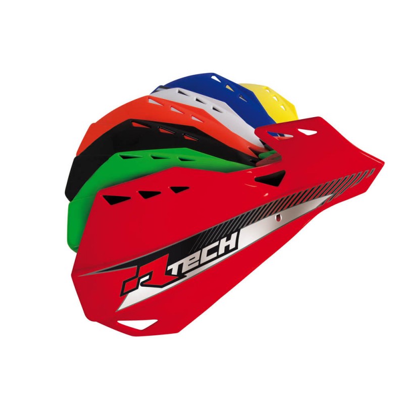 RACETECH PLASTIKI ZAMIENNE DO OSŁON RĄK (HANDBARÓW) DUAL EVO KOLOR ŻÓŁTY