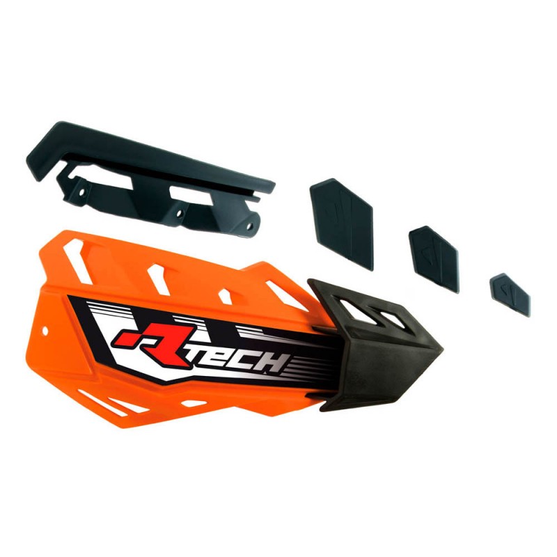 RACETECH PLASTIKI ZAMIENNE DO OSŁON RĄK (HANDBARÓW) FLX / ALU / ATV KOLOR POMARAŃCZOWY