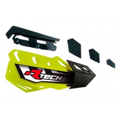 RACETECH PLASTIKI ZAMIENNE DO OSŁON RĄK (HANDBARÓW) FLX / ALU / ATV ŻÓŁTE NEON