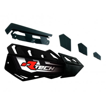 RACETECH PLASTIKI ZAMIENNE DO OSŁON RĄK (HANDBARÓW) FLX / ALU / ATV KOLOR CZARNY
