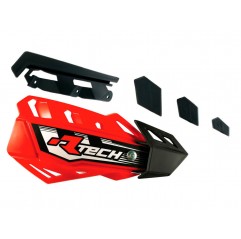 RACETECH PLASTIKI ZAMIENNE DO OSŁON RĄK (HANDBARÓW) FLX / ALU / ATV KOLOR CZERWONY