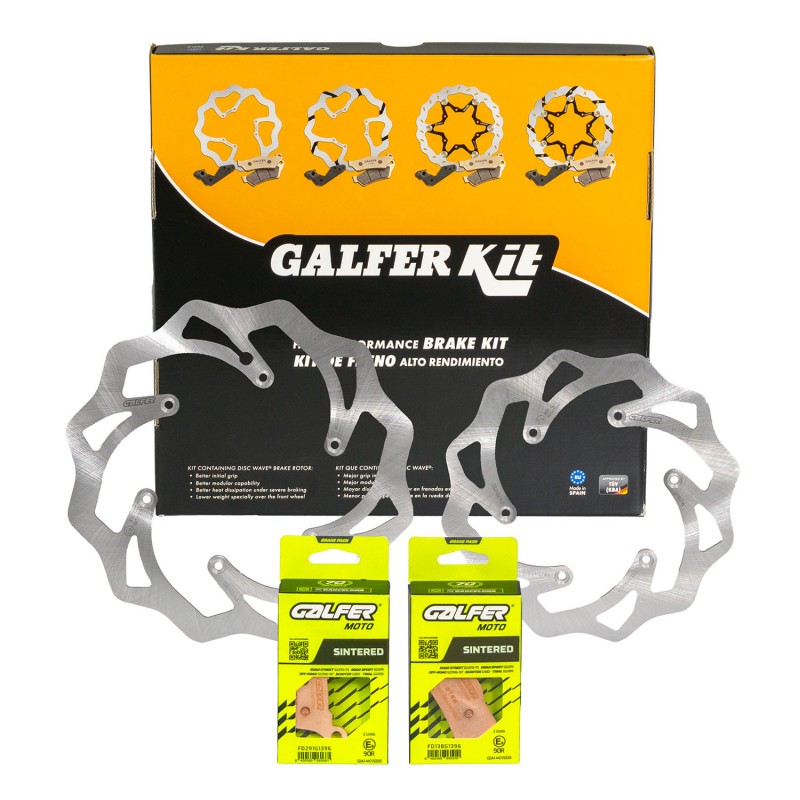 GALFER ZESTAW KTM/HUSQVARNA/HUSABERG (TARCZE I KLOCKI HAMULCOWE PRZÓD I TYŁ) - PATRZ OPIS DODATKOWY