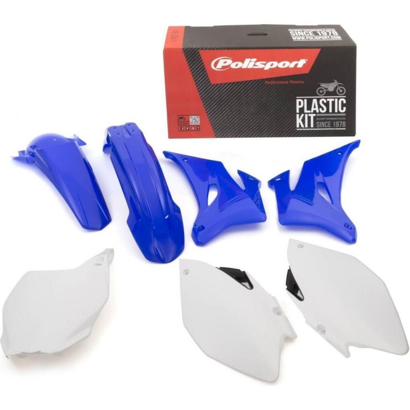 POLISPORT KOMPLET PLASTIKÓW YAMAHA YZ 250F '06-'07 YZ 450F '06-'07 W ZESTAWIE TABLICA PRZEDNIA (8658100001) KOLOR NIEBIESKI BIAŁ