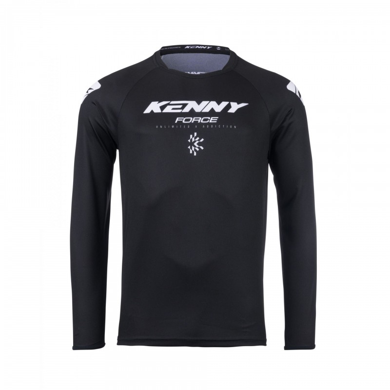KENNY RACING KOSZULKA CROSS/ENDURO FORCE KID/DZIECIĘCE/JUNIOR FORCE BLACK KOLOR CZARNY ROZMIAR XXXXS