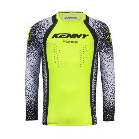 KENNY RACING KOSZULKA CROSS/ENDURO FORCE PIXEL WHITE NEON YELLOW KOLOR BIAŁY/ ŻÓŁTY FLUO ROZMIAR XXL