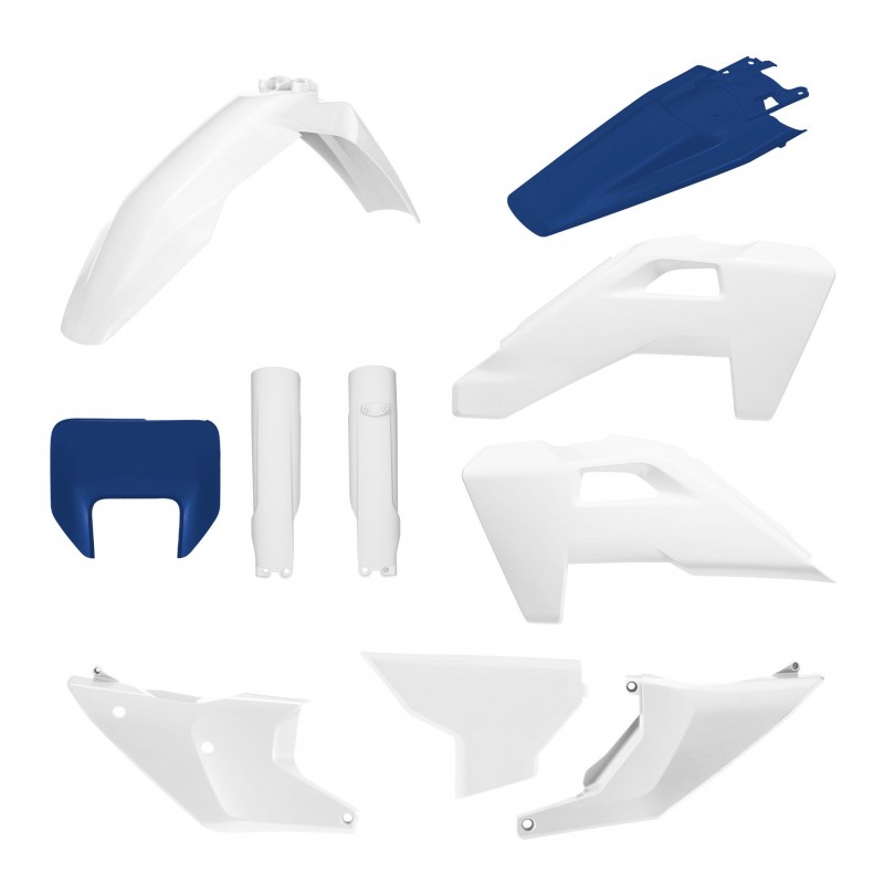 POLISPORT KOMPLET PLASTIKÓW (FULL KIT) HUSQVARNA TE/FE '26 W ZESTAWIE OSŁONA LAMPY PRZEDNIEJ (8681500004) I OSŁONY AMORTYZATORÓW