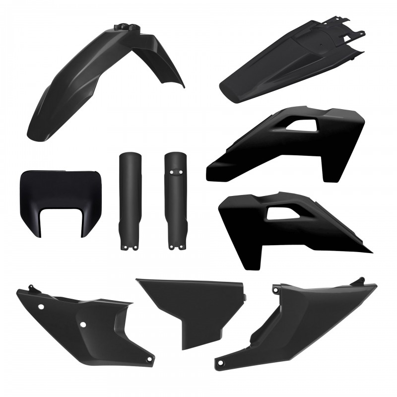 POLISPORT KOMPLET PLASTIKÓW (FULL KIT) HUSQVARNA TE/FE '26 W ZESTAWIE OSŁONA LAMPY PRZEDNIEJ (8681500003) I OSŁONY AMORTYZATORÓW