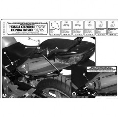 KAPPA STELAŻ POD SAKWY BOCZNE HONDA CBF 500 '04-'09, CBF 600S/N '04-'09, CBF 1000 '06-'09