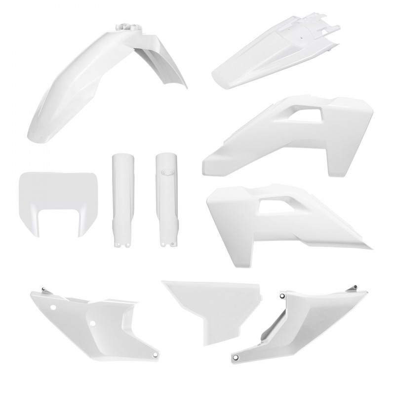 POLISPORT KOMPLET PLASTIKÓW (FULL KIT) HUSQVARNA TE/FE '26 W ZESTAWIE OSŁONA LAMPY PRZEDNIEJ (8681500001) I OSŁONY AMORTYZATORÓW