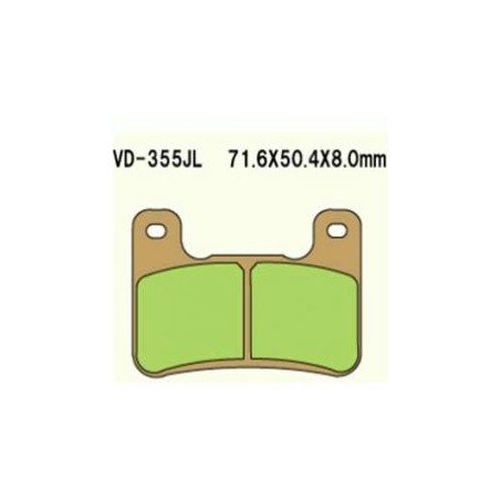 VESRAH KLOCKI HAMULCOWE KH379 SPIEK METALICZNY (ZŁOTE) GSXR 750 '04-'09 GSXR 1000 '04-'09 ZX 10R '08-'10 KH379