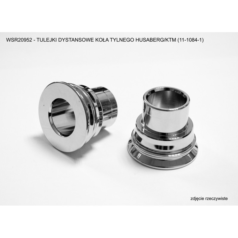 BEARING WORX TULEJKI DYSTANSOWE KOŁA TYLNEGO HUSABERG/KTM (11-1084-1) (POLEROWANE)