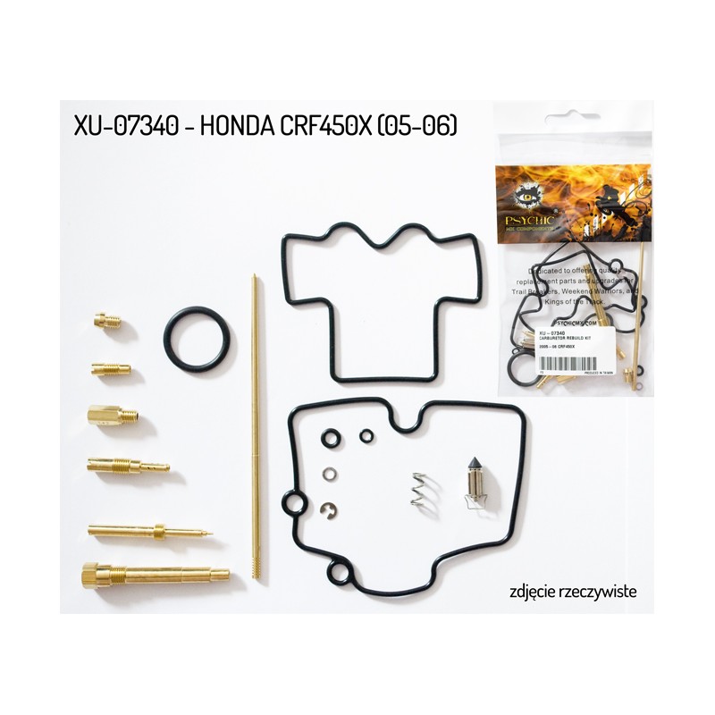 NACHMAN ZESTAW NAPRAWCZY GAŹNIKA HONDA CRF 450X '05-'06 (PSYCHIC)(26-1470)