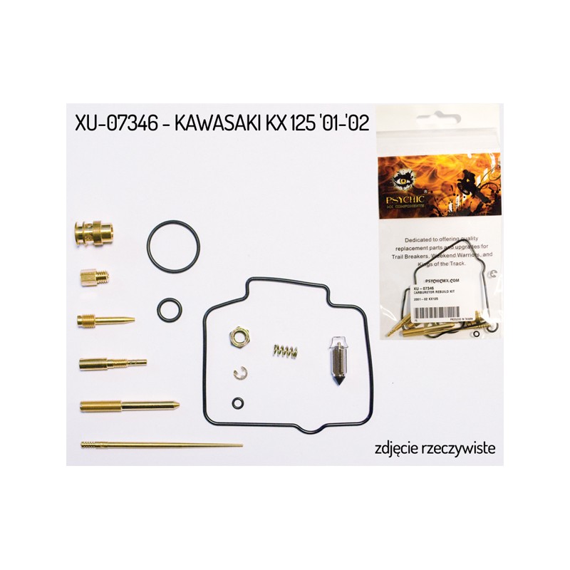 NACHMAN ZESTAW NAPRAWCZY GAŹNIKA KAWASAKI KX 125 '01-'02 (PSYCHIC)(26-1410)