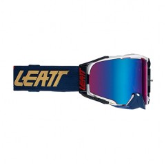 LEATT (2021/2022) GOGLE VELOCITY 6.5 IRIZ GOGGLE ROYAL LENS BLUE UC 26% - KOLOR GRANATOWY/BIAŁY SZYBKA LUSTRZANA NIEBIESKA/RÓŻOW