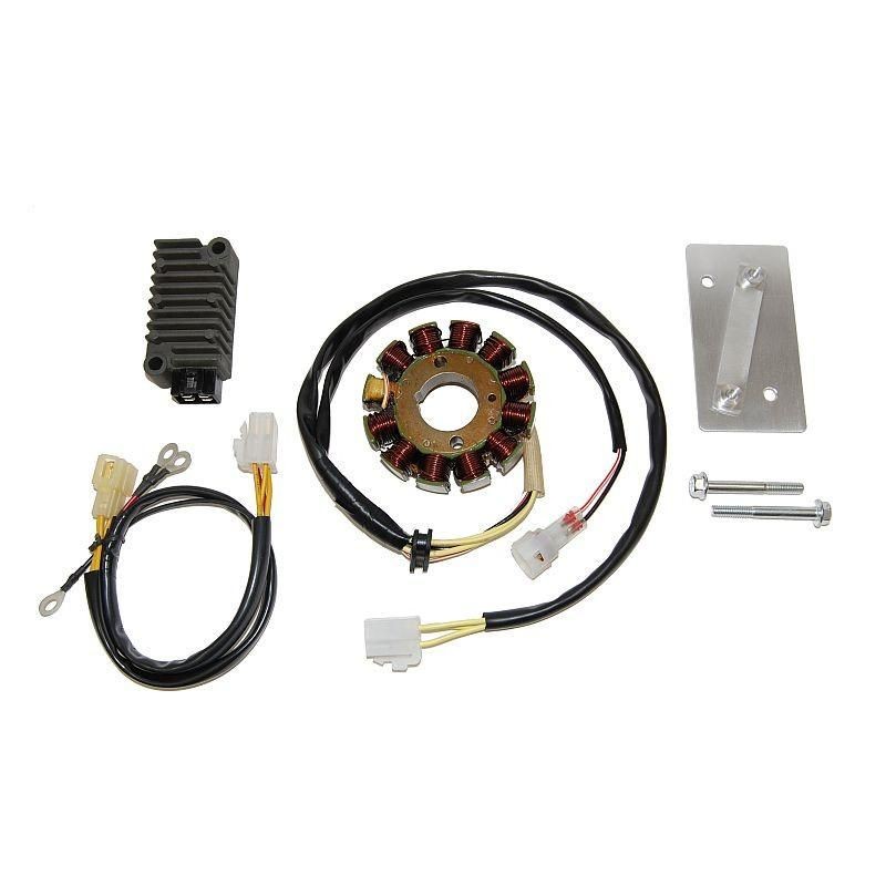 ELECTROSPORT UZWOJENIE ALTERNATORA (STATOR) KTM EXC 400/450/520/525 HIGH POWER (3 FAZY, 250W) ZESTAW Z REGULATOREM