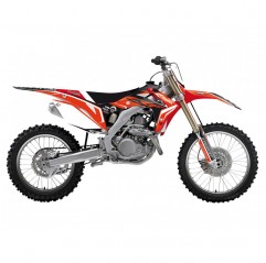 BLACKBIRD KOMPLET NAKLEJEK (OKLEIN) + POKROWIEC/POSZYCIE NA SIEDZENIE HONDA CRF 250 14-17, CRF 450 13-16 DREAM 4