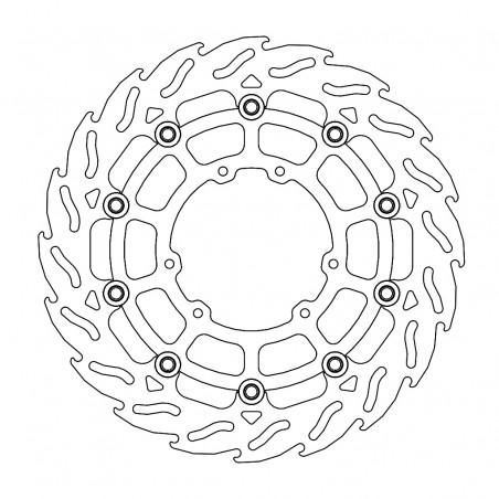 MOTO-MASTER TARCZA PŁYWAJĄCA PRZÓD 300MM FLAME (ALUMINIOWY ŚRODEK) HONDA CRF 250/450 '04-'20