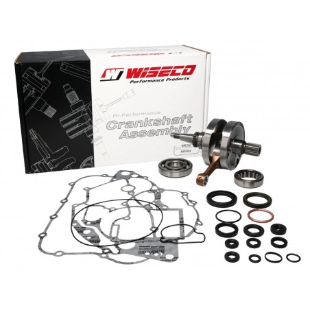 WISECO WAŁ KORBOWY KTM SX 85 '13-17, HUSQVARNA TC 85 '14-17 (Z ŁOŻYSKAMI I USZCZELNIACZAMI NA WAŁ ORAZ KOMPLETEM USZCZELEK NA DÓ