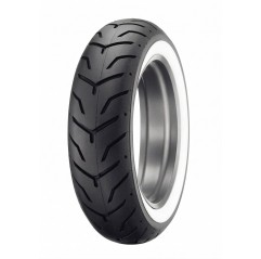 DUNLOP OPONA 180/65B16 D407 T MT 81H TL TYŁ WWW BIAŁY BOK HARLEY DAVIDSON DOT 39/2022