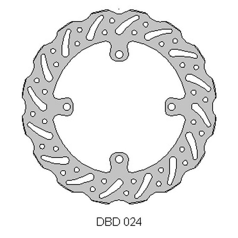 DELTA BRAKING TARCZA HAMULCOWA PRZÓD SUZUKI RMZ 250 '07-21, RMZ 450 '05-21, RMX450 '10-19, WAVE (250X118X3MM) (4X9,5MM) (NG1048X