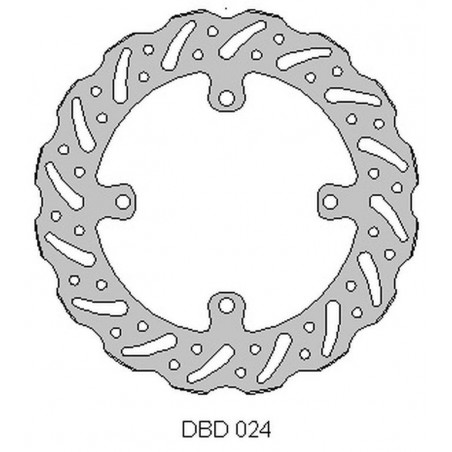DELTA BRAKING TARCZA HAMULCOWA PRZÓD SUZUKI RMZ 250 '07-21, RMZ 450 '05-21, RMX450 '10-19, WAVE (250X118X3MM) (4X9,5MM) (NG1048X