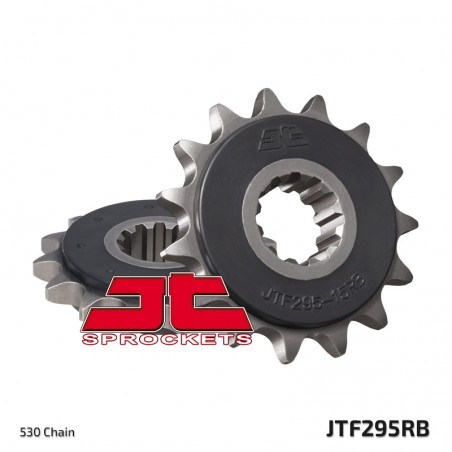 JT ZĘBATKA PRZEDNIA 295 15 Z GUMĄ HONDA CBR 600F '87-'98 (JTF295.15RB)* (ŁAŃC. 530)