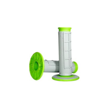 RENTHAL MANETKI MX DUAL COMPOUND DIAMONT GREEN WAFF, DWUSKŁADNIKOWE, KOLOR SZARY/ZIELONY