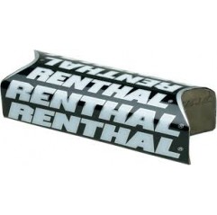 RENTHAL GĄBKA NA KIEROWNICĘ FATBAR TEAM ISSUE (240MM) KOLOR CZARNY/BIAŁY/SREBRNY Z LOGO RENTHAL