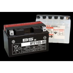 BS AKUMULATOR BTZ10S-BS (YTZ10S, YTZ10S-BS) 12V 8,6AH 150X86X95 BEZOBSŁUGOWY - ELEKTROLIT OSOBNO (190A) (4) UE2019/1148