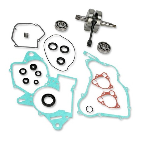 WISECO WAŁ KORBOWY HONDA CR 125 '03-'04 (Z ŁOŻYSKAMI I USZCZELNIACZAMI NA WAŁ ORAZ KOMPLETEM USZCZELEK NA DÓŁ SILNIKA) (HR4053)