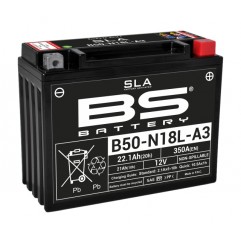 BS AKUMULATOR B50-N18L-A3 (Y50-N18L-A3) 12V 20AH 205X90X162 Z ELEKTROLITEM OSOBNO KONWENCJONALNY 250A (2) UE2019/1148