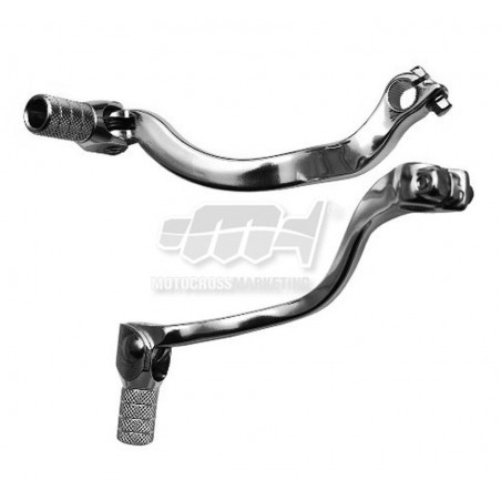 M.C. DŹWIGNIA ZMIANY BIEGÓW SUZUKI RM 125 '01-'12 (ALUMINIOWA) KOLOR SREBRNY, KOŃCÓWKA STALOWA