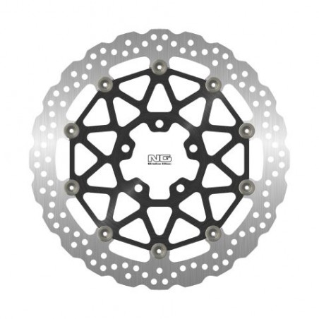 NG 2021/06 TARCZA HAMULCOWA PRZÓD KAWASAKI ZX 10R '17-18 (330X70X5,0MM) (5X10,5MM) WAVE PŁYWAJĄCA (ŚRODEK ALUMINIOWY)