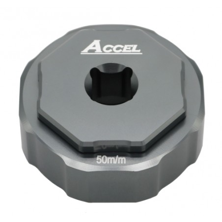 ACCEL KLUCZ DO SERWISU ZAWIESZEŃ PRZEDNICH SHOWA DWUKOMOROWYCH ZESTAW ADAPTERÓW DO ROZKRĘCANIA WKŁADU I ZEWNĘTRZNEJ NAKRĘTKI 50M