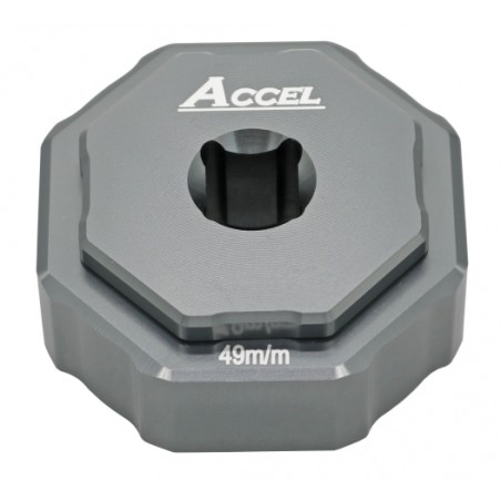 ACCEL KLUCZ DO SERWISU ZAWIESZEŃ PRZEDNICH DWUKOMOROWYCH KAYABA (KYB) ZESTAW DO ROZKRĘCANIA WKŁADU I GŁÓWNEJ NAKRĘTKI 49MM (KAYA