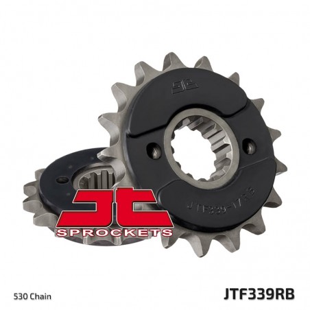 JT ZĘBATKA PRZEDNIA 339 18 Z GUMĄ HONDA CB 1300 '03-'13 (JTF339.18RB) (ŁAŃC. 530)