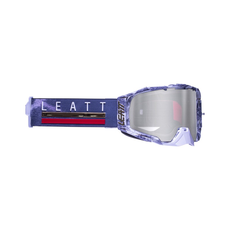 LEATT (nowy kod 2022) GOGLE VELOCITY 6.5 IRIZ GOGGLE GIRAFFE LENS SILVER 50% - KOLOR SZARY/BIAŁY SZYBKA LUSTRZANA SREBRNA