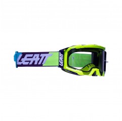 LEATT (nowy kod 2022) GOGLE VELOCITY 5.5 GOGGLE NEON YELLOW LIGHT GREY 58% - KOLOR ŻÓŁTY FLUO/CZARNY/NIEBIESKI SZYBKA DYMIONE LU