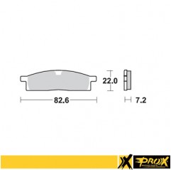 PROX KLOCKI HAMULCOWE KH119 YAMAHA YZ 80/85 '93-19, YZ 65 '19-20, TTR 125 '00-18 PRZÓD