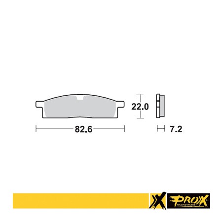 PROX KLOCKI HAMULCOWE KH119 YAMAHA YZ 80/85 '93-19, YZ 65 '19-20, TTR 125 '00-18 PRZÓD