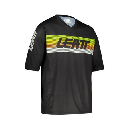 LEATT (NOWOŚĆ 2022) KOSZULKA ROWEROWA MTB ENDURO 3.0 JERSEY BLACK KOLOR CZARNY ROZMIAR L