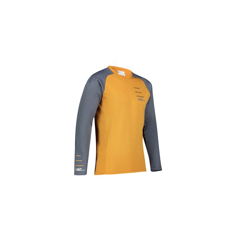 LEATT (NOWOŚĆ 2022) KOSZULKA ROWEROWA MTB ALLMTN 5.0 JERSEY RUST KOLOR RDZAWY/SZARY ROZMIAR XS